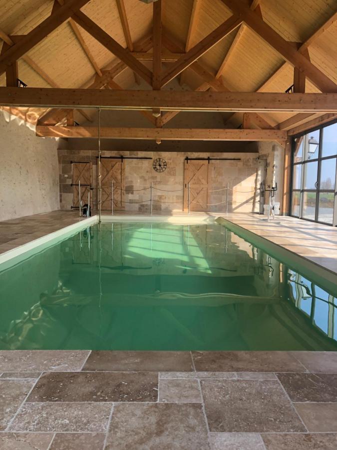 Вилла Maison De Vacances Avec Piscine Interieure - Le Grand Champagne Saint-Victeur Экстерьер фото