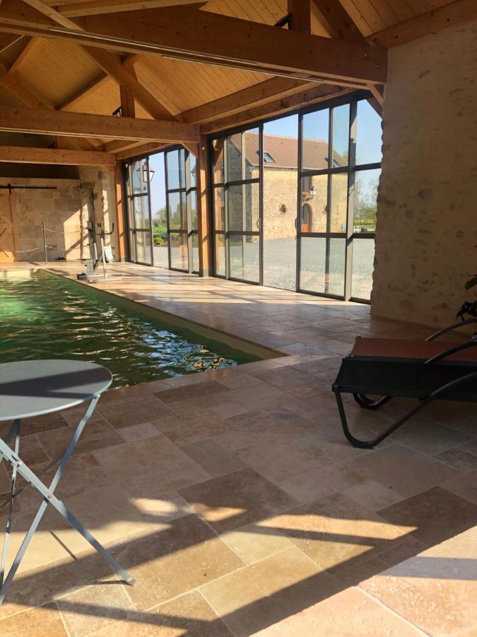 Вилла Maison De Vacances Avec Piscine Interieure - Le Grand Champagne Saint-Victeur Экстерьер фото